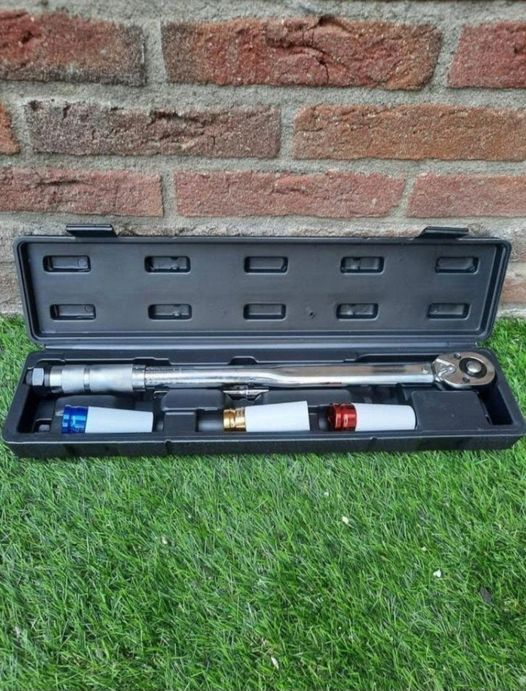 NIEUWE Momentsleutel metallo 28-210 nm incl. 3 Krachtdoppen, Ophalen, Nieuw