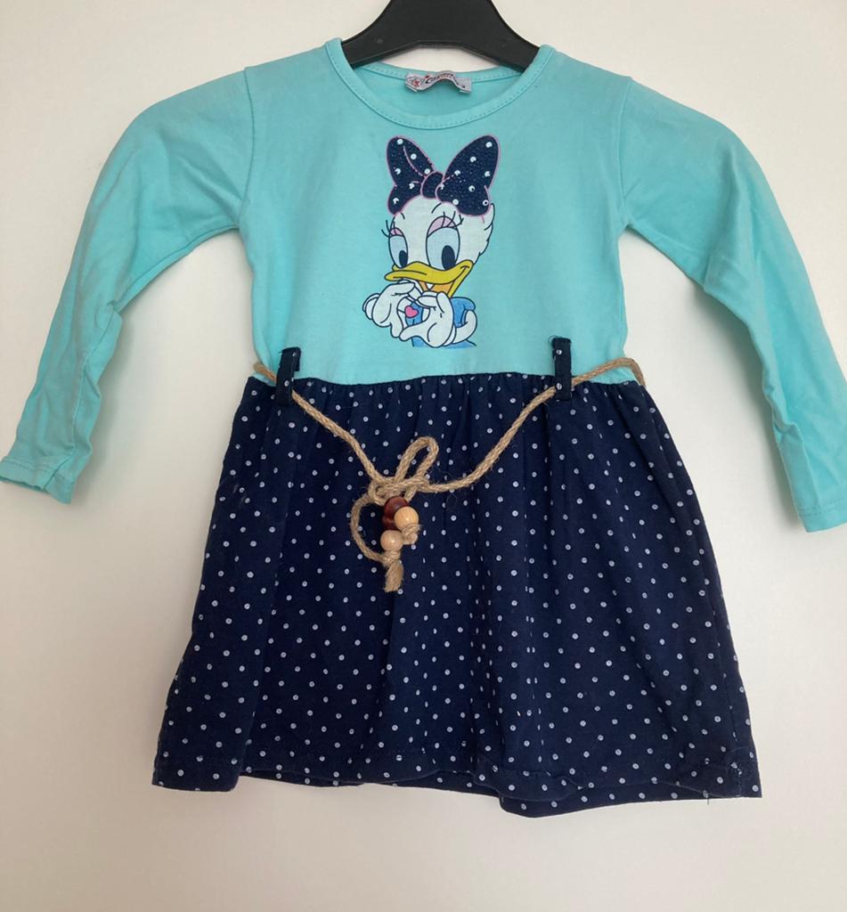 Nette jurkje / tuniek Daisy duck maat 92/98, Ophalen of Verzenden, Zo goed als nieuw, Meisje, Jurk of Rok
