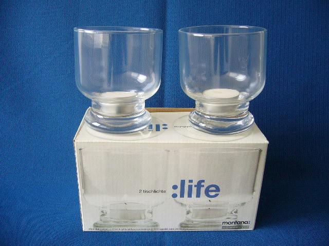 Montana homestyle waxinelichthouders 2 stuks nieuw in doos, Ophalen of Verzenden, Nieuw, Overige materialen, Minder dan 25 cm