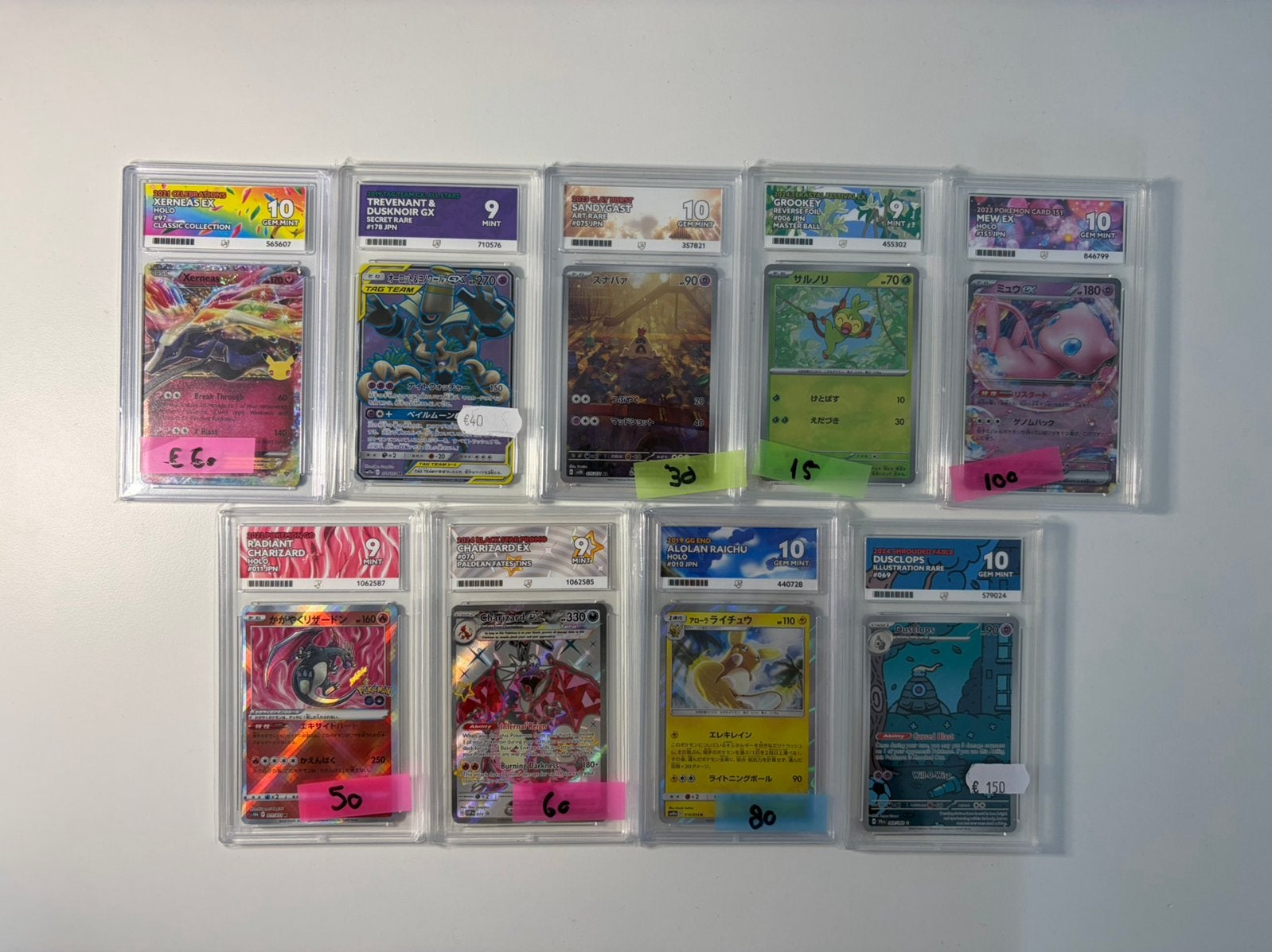 Pokemon graded slabs - ACE grading (prijs staat benoemd), Hobby en Vrije tijd, Verzamelkaartspellen | Pokémon, Ophalen of Verzenden