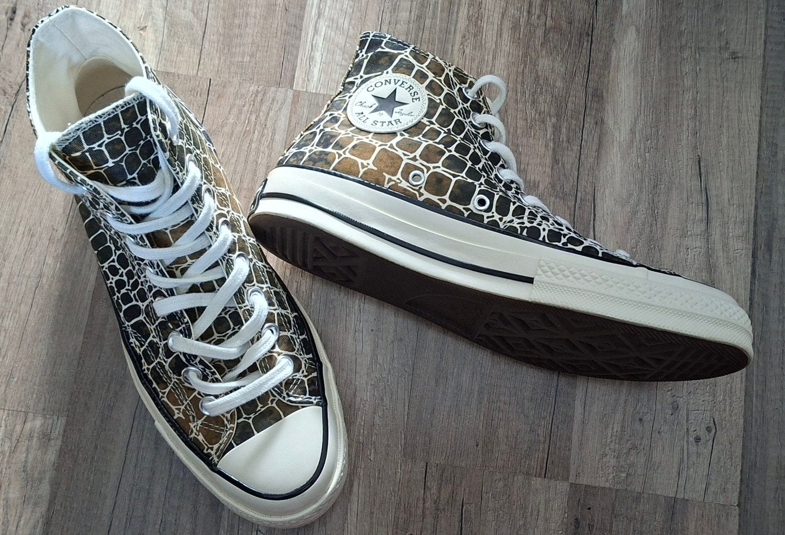 Converse Chuck 70 Hi Animal Print / Brown White mt 40, Bruin, Ophalen of Verzenden, Converse All Stars, Sneakers of Gympen