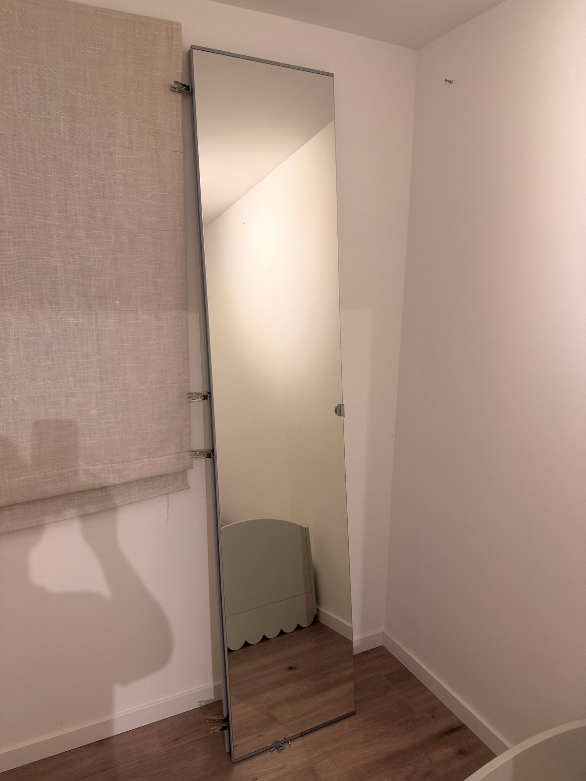 2x IKEA Pax Aheim spiegeldeur 229x50 incl. scharnieren, Ophalen, 200 cm of meer, Zo goed als nieuw, Rechthoekig