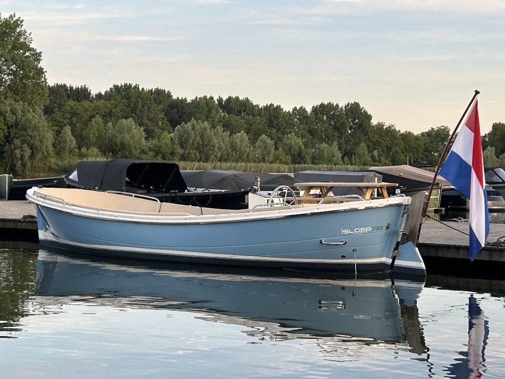 Isloep 735 te koop – Bouwjaar 2014 – Nieuwstaat- Trailer., Watersport en Boten, Overige typen, Binnenboordmotor, Rondzit, Diesel