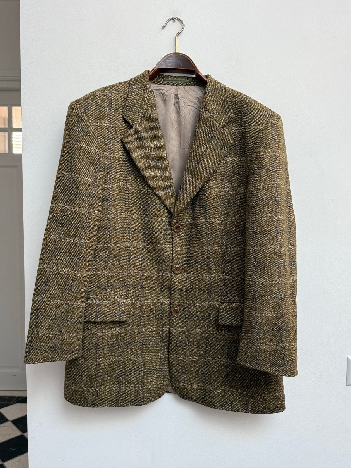 Loro Piana x Hugo Boss Wollen & Kasjmier Blazer Maat 52, Ophalen of Verzenden, Zo goed als nieuw, Maat 52/54 (L), Groen