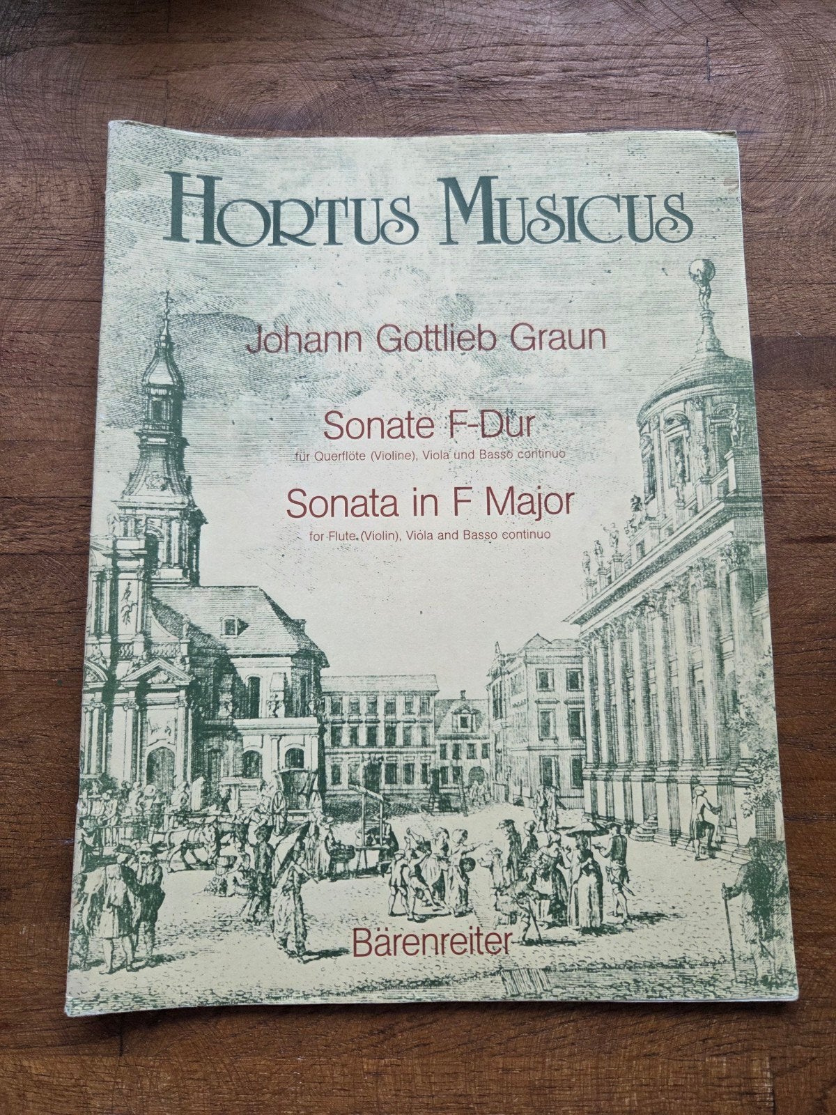 Johann Gottlieb Graun - Sonate F-Dur (Hortus Musicus), Gebruikt, Klassiek, Overige soorten, Ophalen of Verzenden