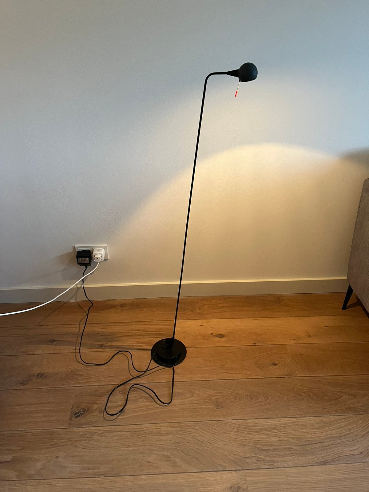 Vintage Artemide Fire Fly Lettura vloerlamp Emanulle Ricci, Huis en Inrichting, Lampen | Vloerlampen, Ophalen, Gebruikt, 100 tot 150 cm