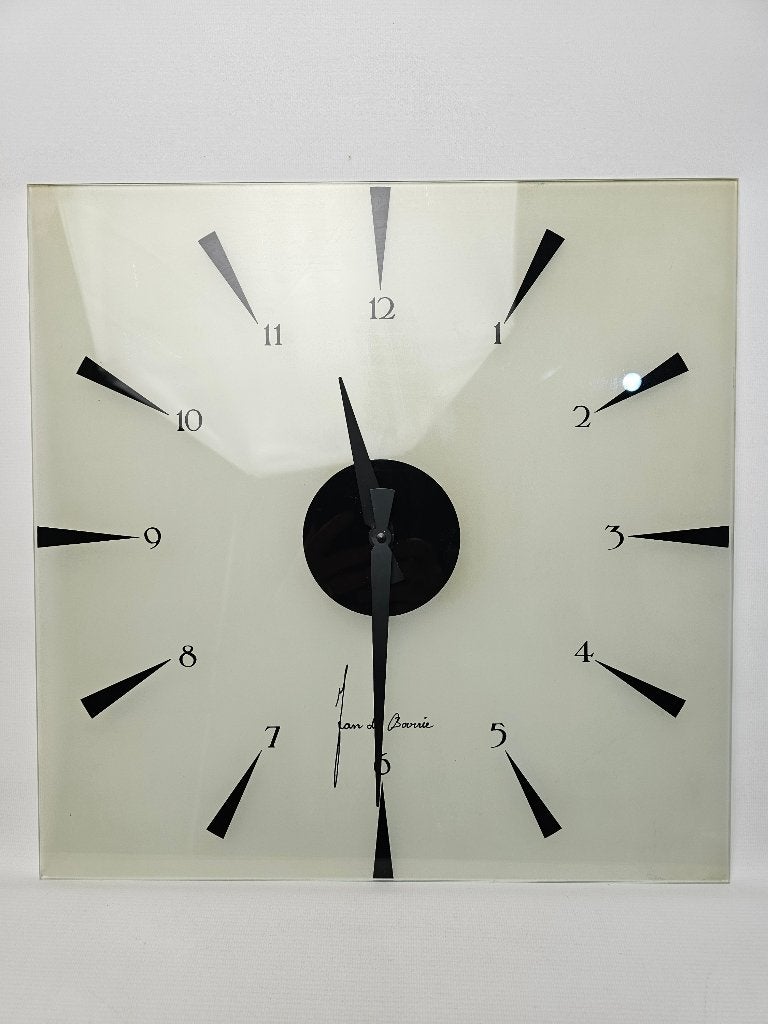 # Jan des Bouvrie wandklok 43 x 43 cm, Ophalen, Gebruikt, Analoog, Wandklok