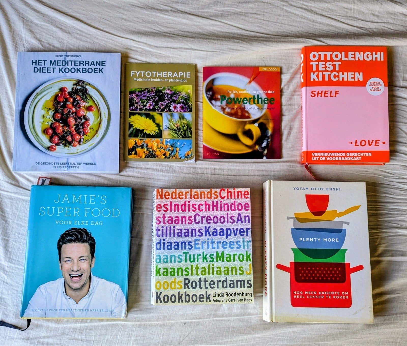 Kookboeken: Mediterrane, Jamie Oliver, Ottolenghi en meer, Gezond koken, Diverse auteurs, Hoofdgerechten, Overige gebieden