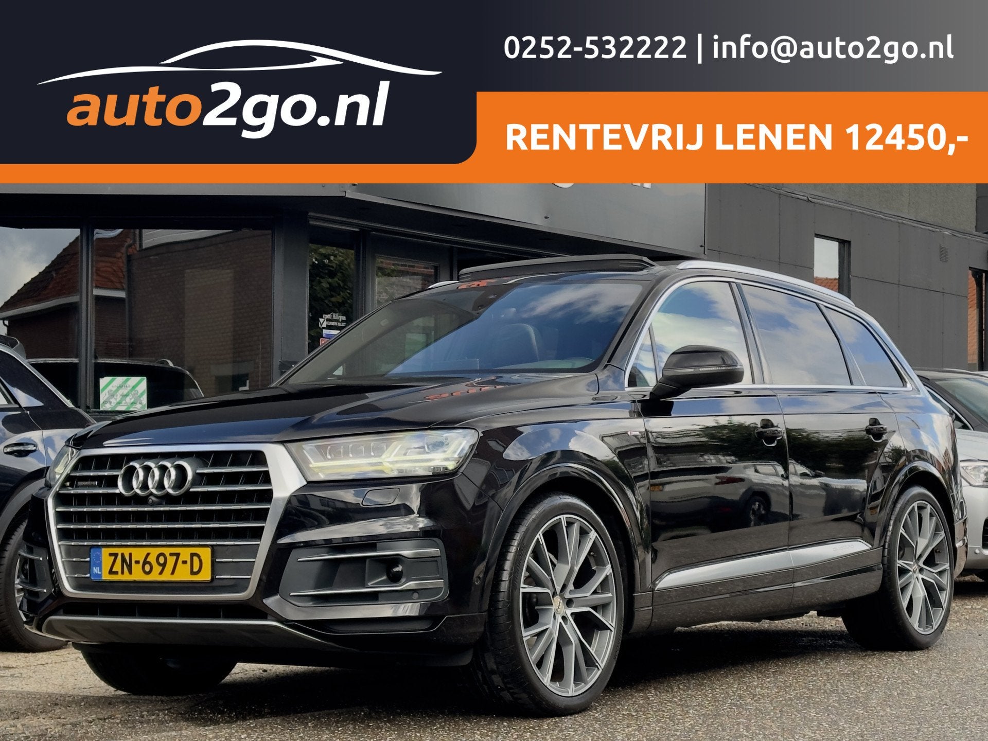Audi Q7 3.0 TDI AUT8 QUATTRO 3X S-LINE PANODAK LEDER NAVI CA, Auto's, Automaat, Dealer onderhouden, Gebruikt, Zwart