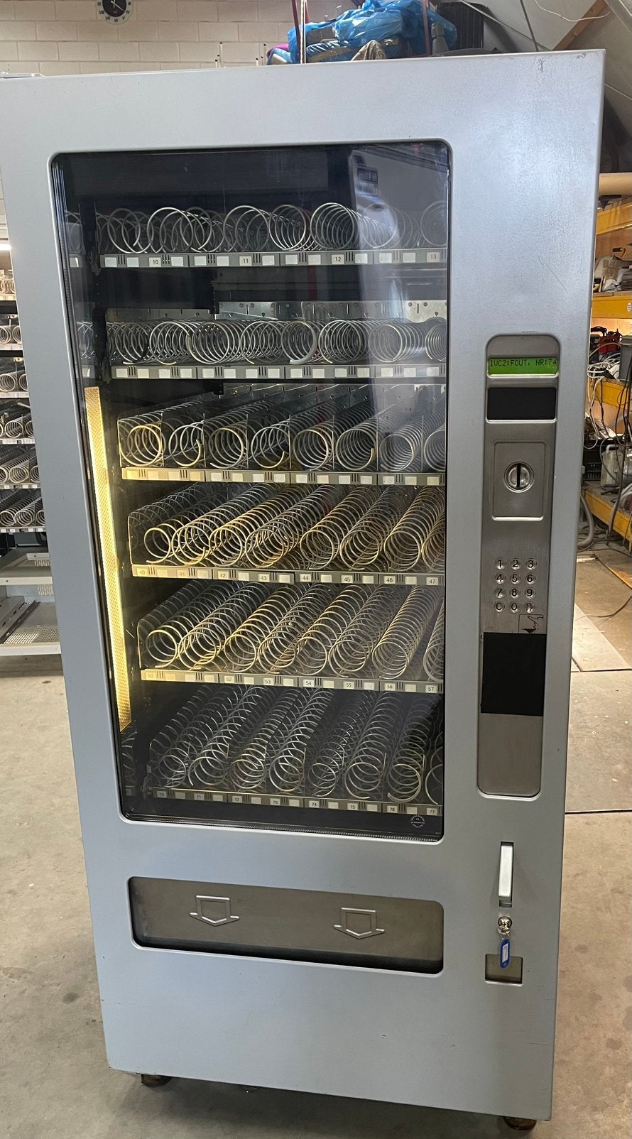 Wurlitzer SL636 IVC2 snack automaat met koeling., Verzamelen, Ophalen, Gebruikt