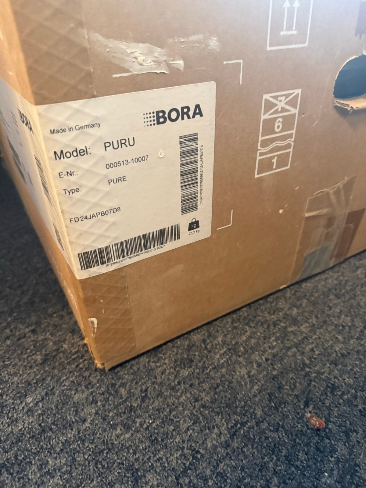Gloednieuwe, verzegelde Bora Pure inductiekookplaat, Ophalen, Nieuw, 4 kookzones, Inbouw