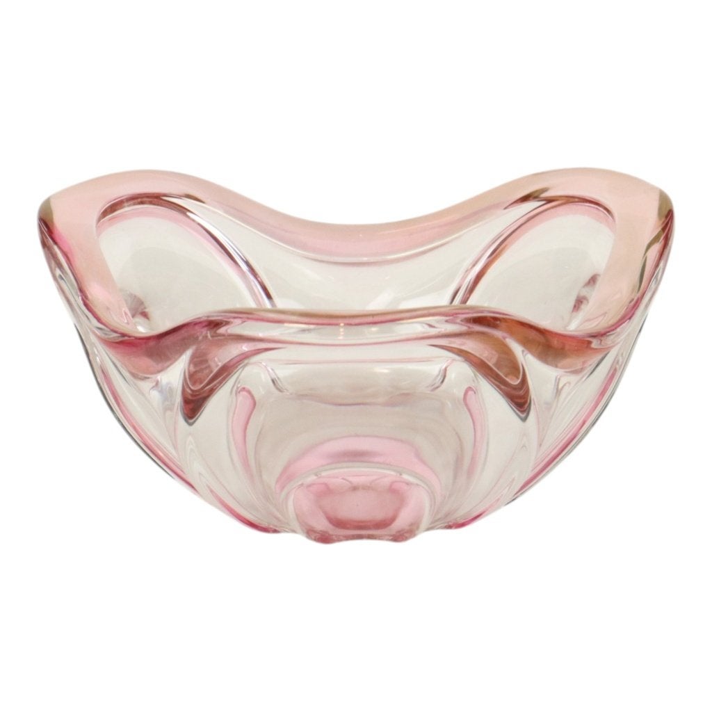 Vintage Murano Schaal Fruitschaal Roze Glas Sixties, Ophalen of Verzenden