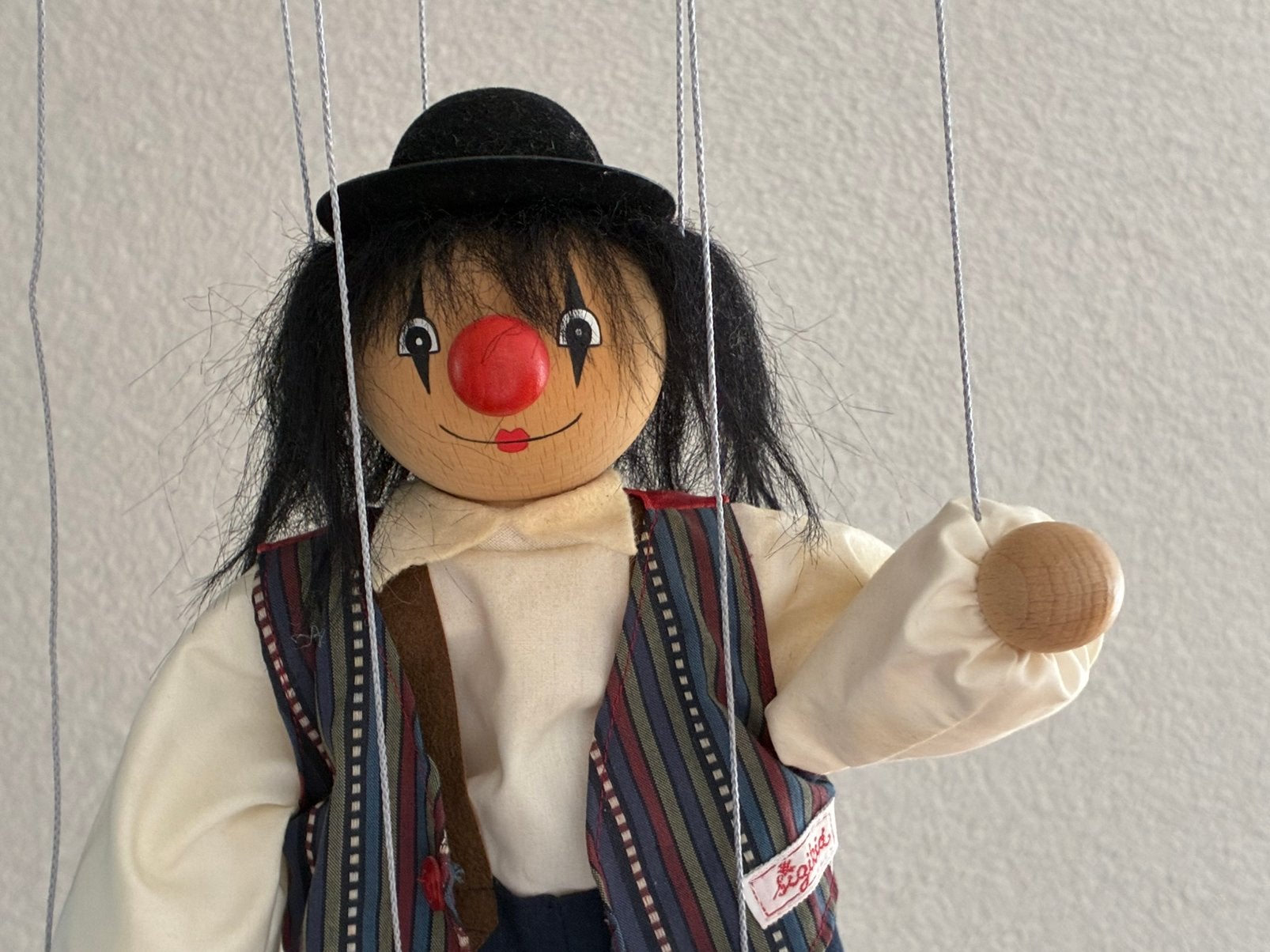 Sigikid marionette 30 cm, Ophalen of Verzenden, Zo goed als nieuw, Pop