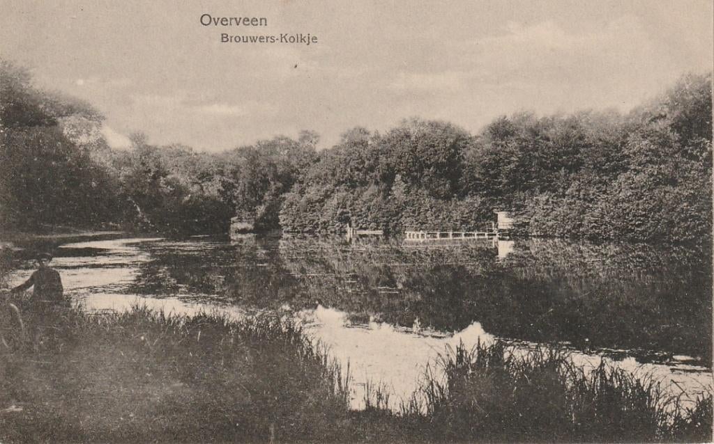 Overveen bij Aerdenhout Brouwerskolkje, Ophalen of Verzenden, 1920 tot 1940, Ongelopen, Noord-Holland