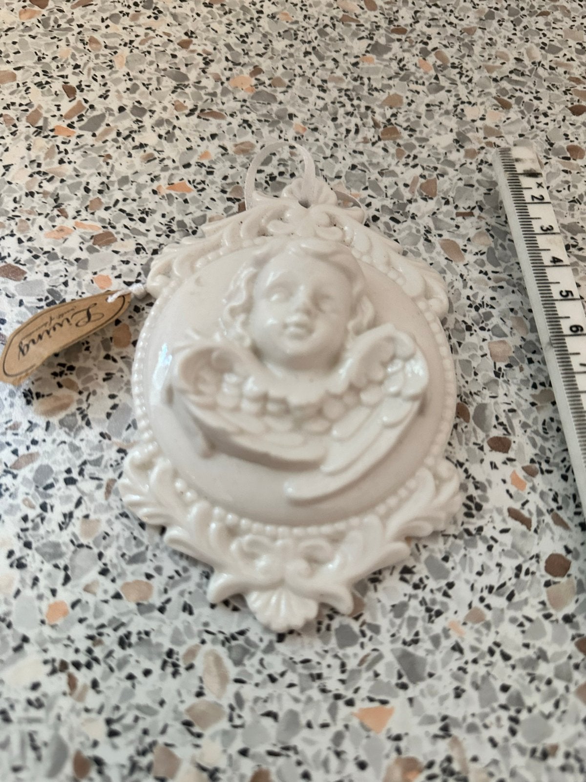 Decoratieve Engel Hanger - Wit Keramiek, Ophalen of Verzenden