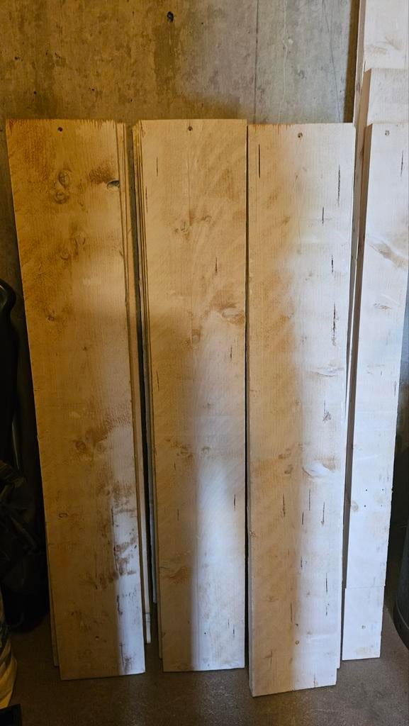 Steigerhouten planken - diverse afmetingen, Gebruikt, 25 tot 50 mm, Ophalen of Verzenden, Plank