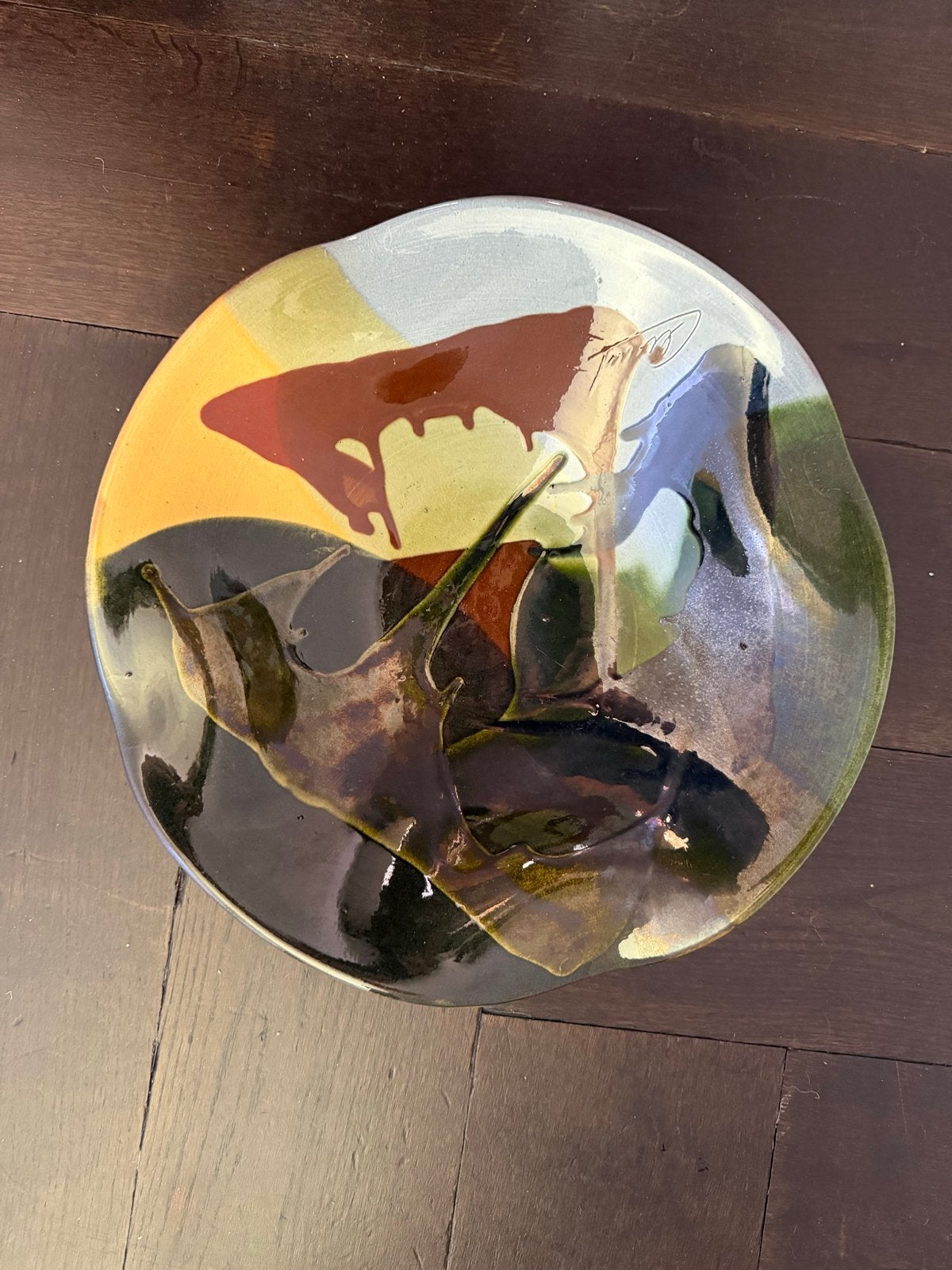Vallauris Patera Schaal Jaren '70 - Abstract Expressionistis, Antiek en Kunst, Ophalen of Verzenden
