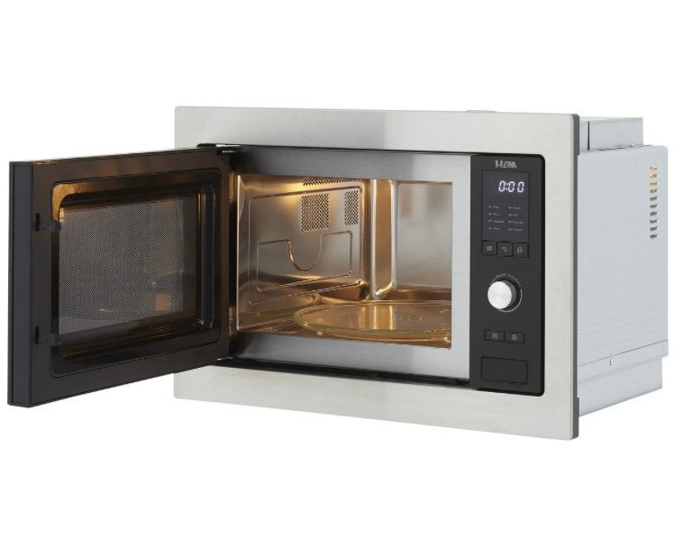 Etna SM225RVS Solo inbouw Magnetron RVS, Witgoed en Apparatuur, Magnetrons, Nieuw, Inbouw, Magnetron, 45 tot 60 cm, Draaiplateau