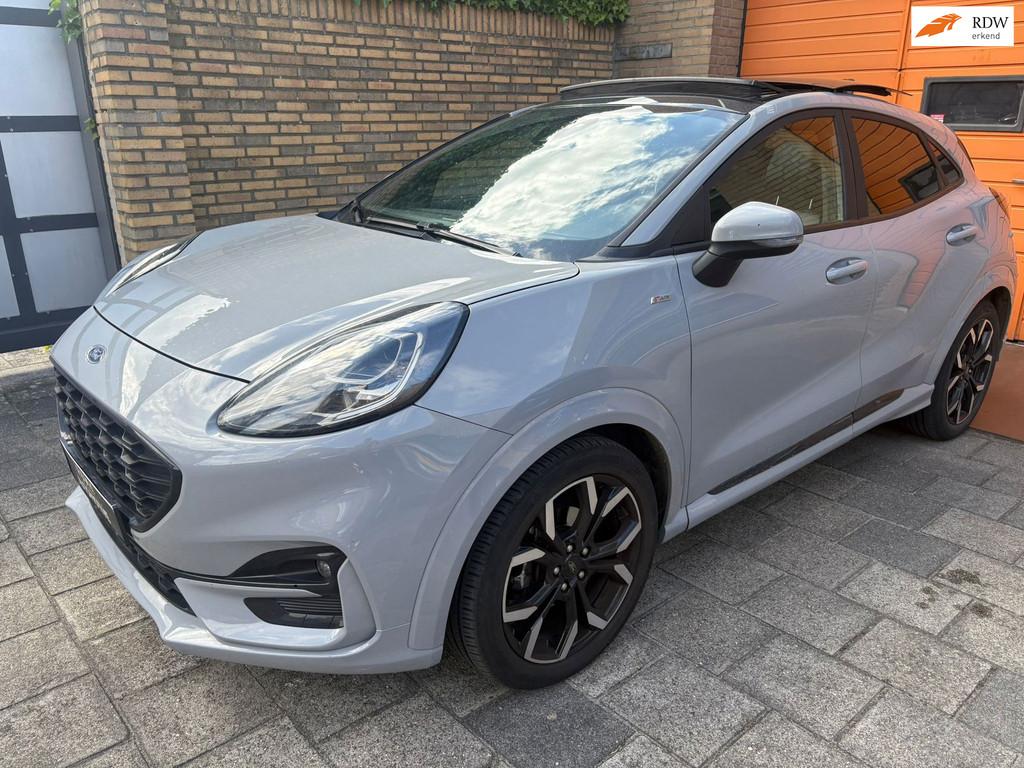 Ford Puma 1.0 EcoBoost Hybrid ST-Line, Auto's, Ford, Voorwielaandrijving, 125 pk, Zwart, Leder en Stof