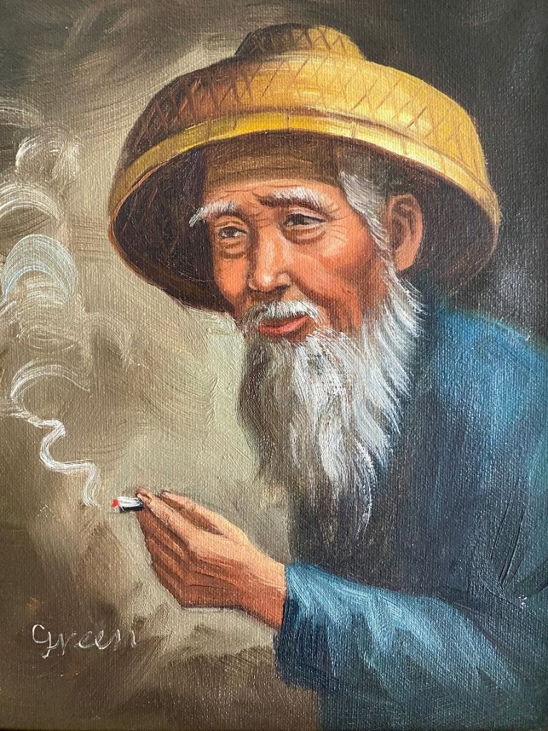 Schilderij  ,  Javaanse  Man, Antiek en Kunst, Ophalen of Verzenden