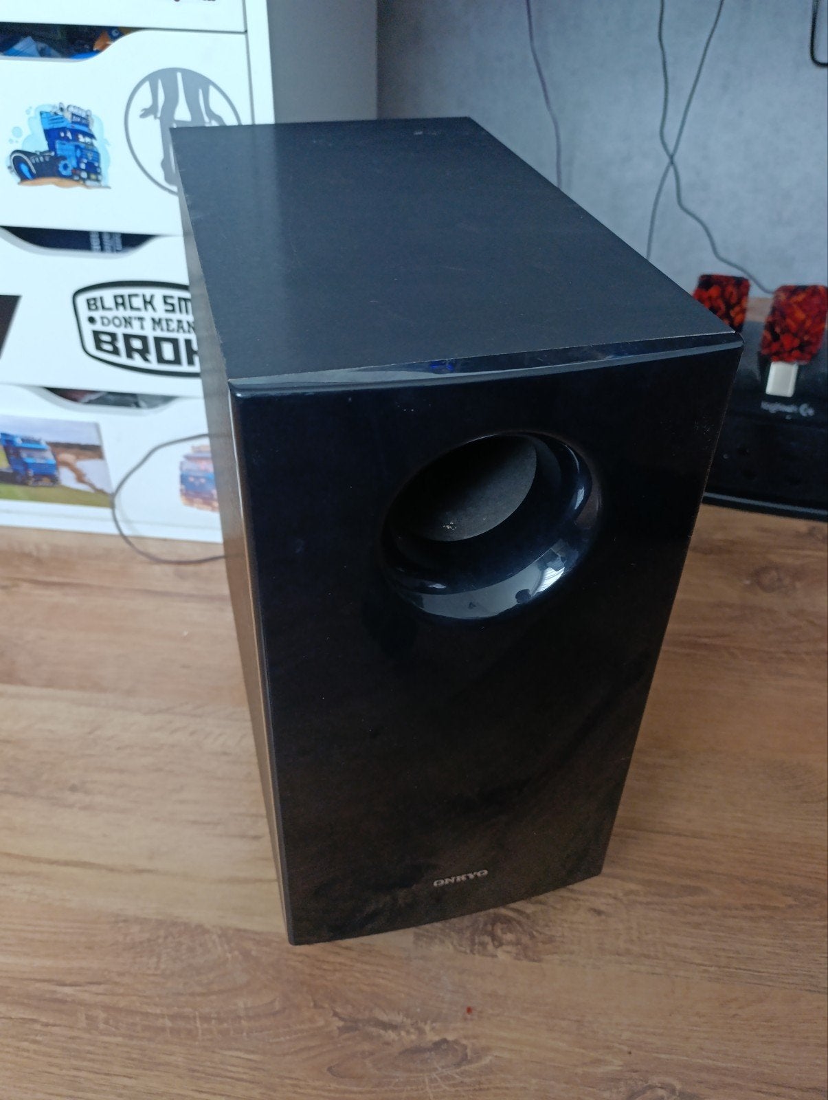 Onkyo subwoofer 130W max, Gebruikt, Subwoofer, 120 watt of meer, Ophalen