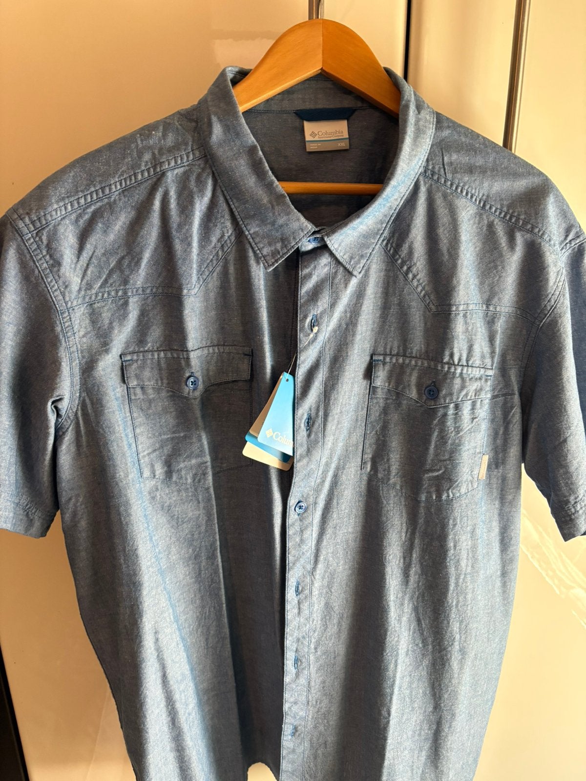 Heren hemd, Ophalen, Zo goed als nieuw, Blauw, Overige halswijdtes