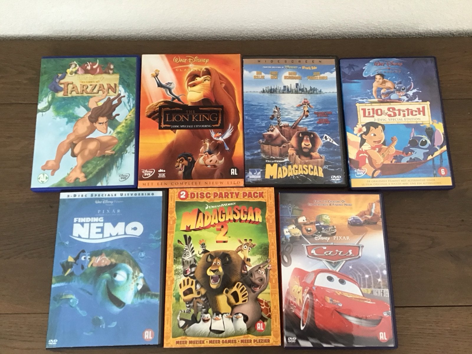 Disney/DreamWorks DVD collectie: Tarzan, Lion King, Madagasc, Avontuur, Gebruikt, Alle leeftijden, Ophalen of Verzenden