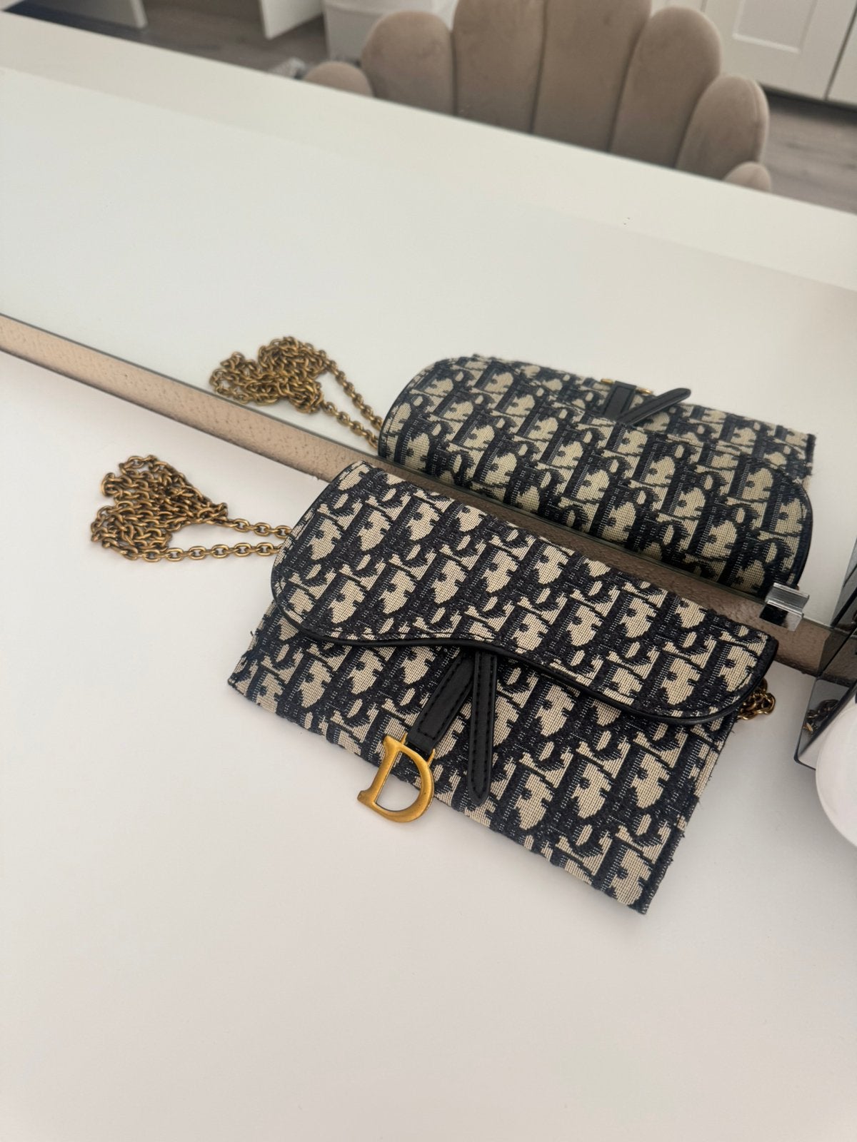 tas, Ophalen of Verzenden, Gebruikt, Blauw, Schoudertasje