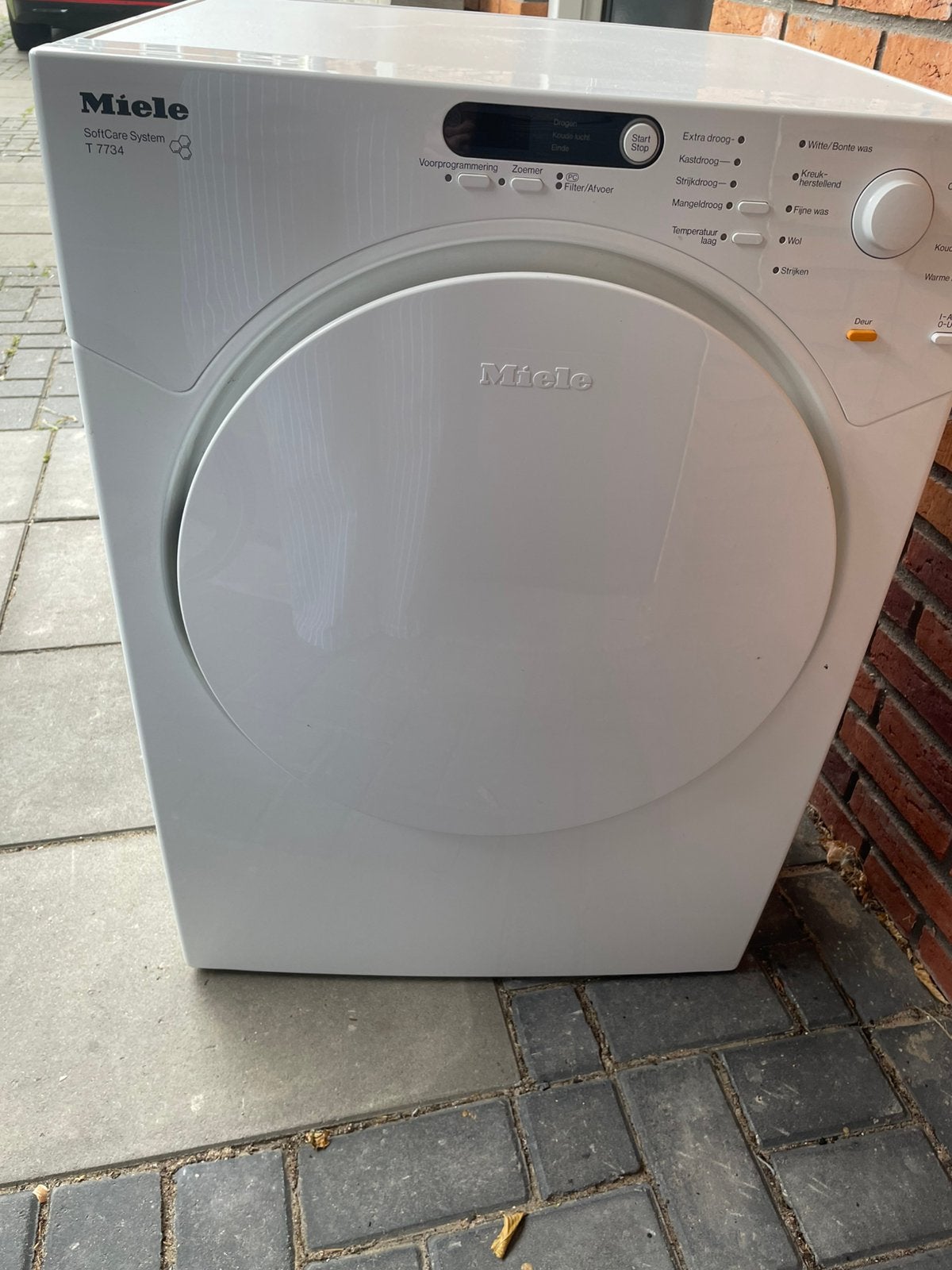 Droger Miele SoftCare Sysyem T 7734, Witgoed en Apparatuur, Wasdrogers, Ophalen, Niet werkend, Luchtafvoer