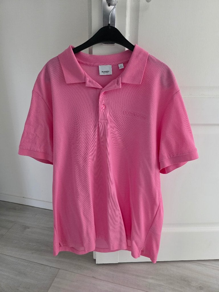 Burberry polo Roze, Kleding | Heren, Polo's, Verzenden, Overige maten, Zo goed als nieuw, Roze