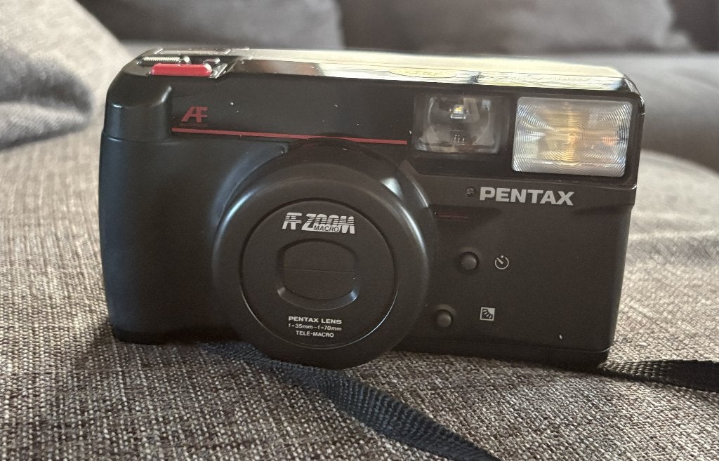 Pentax fotocamera (analoog) Zoom 70S, Ophalen of Verzenden, Zo goed als nieuw, Compact, Pentax