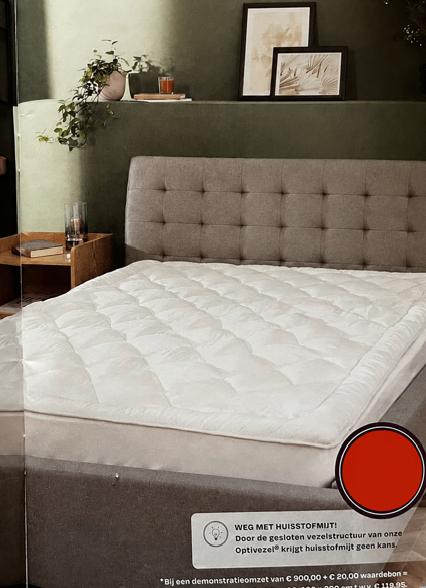 Optidee softtop matrasoplegger 200x160 cm, Verzenden, Wit, Overige typen, Tweepersoons