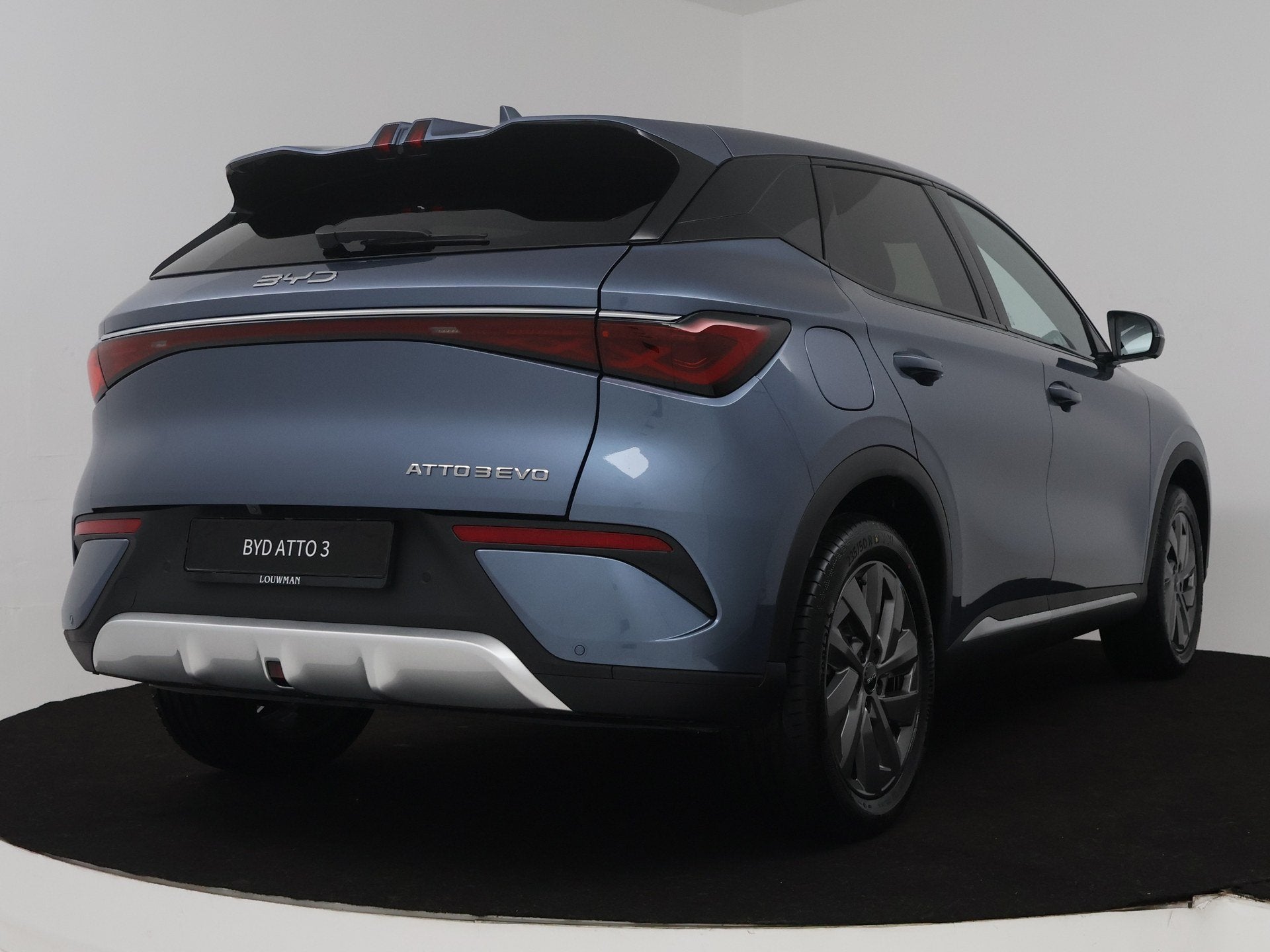 BYD Atto 3 EVO Design 74.8 kWh | Nieuwste generatie | 510 KM, Auto's, Automaat, Achterwielaandrijving, Zwart, Blauw