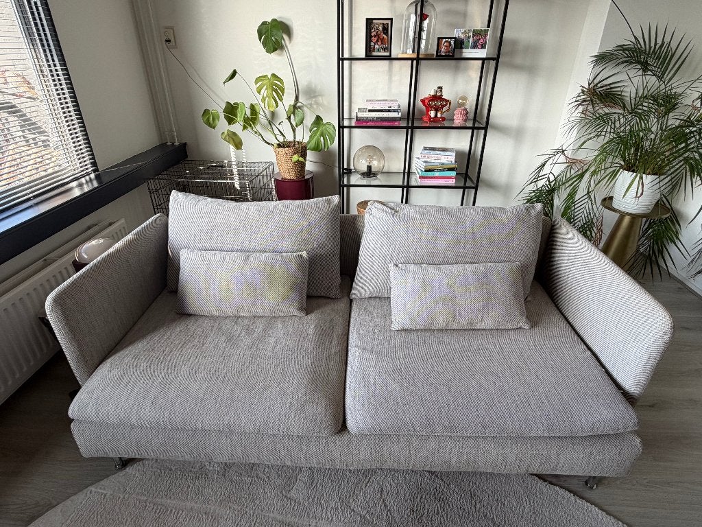 IKEA SÖDERHAMN 2-zitsbank – lichtgrijs, Ophalen, Gebruikt, Tweepersoons, 75 tot 100 cm