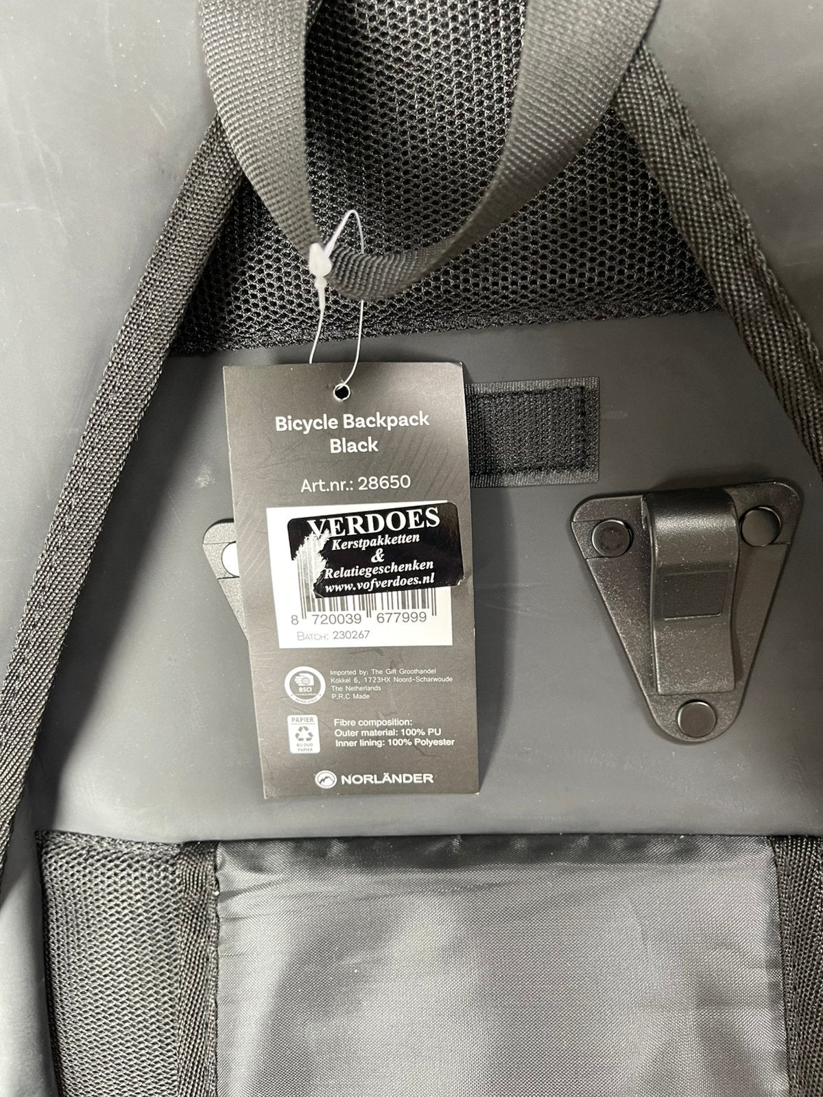 Norlander rugtas Bicycle Backpack, Waterdicht, Nieuw, Ophalen of Verzenden, Zwart