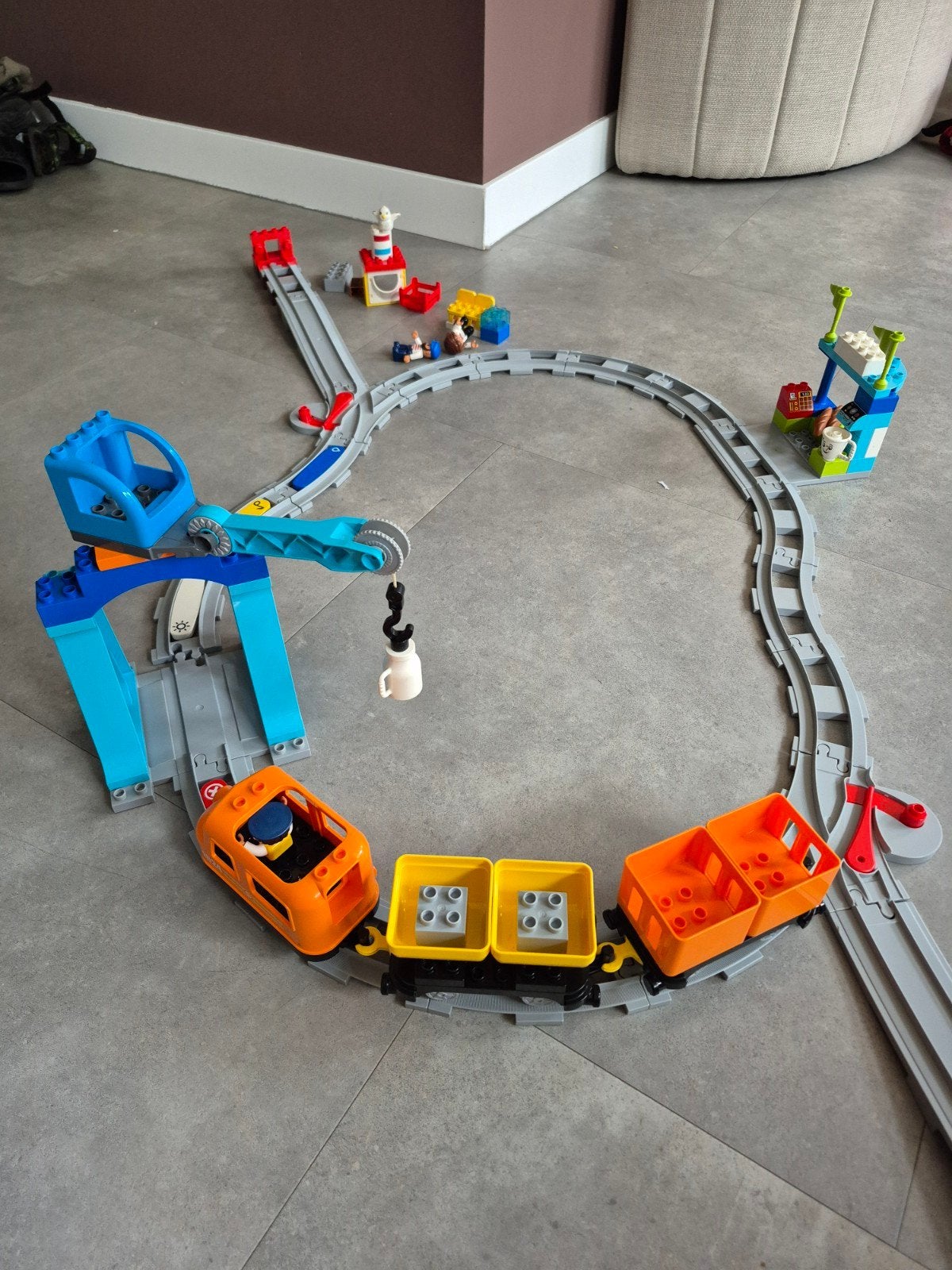 Duplo Goederentrein, Ophalen of Verzenden, Zo goed als nieuw, Duplo