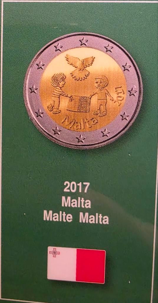2 euro Malta 2017, Ophalen of Verzenden, Malta, 2 euro