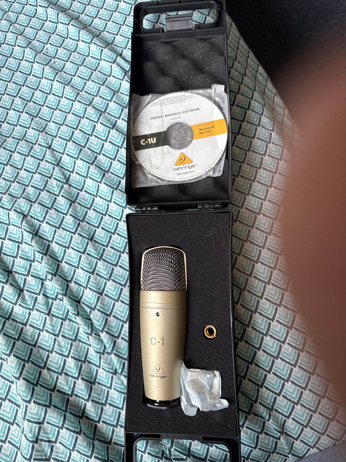 Behringer C-1 Condensator Microfoon met Software, Ophalen of Verzenden, Zo goed als nieuw, Studiomicrofoon