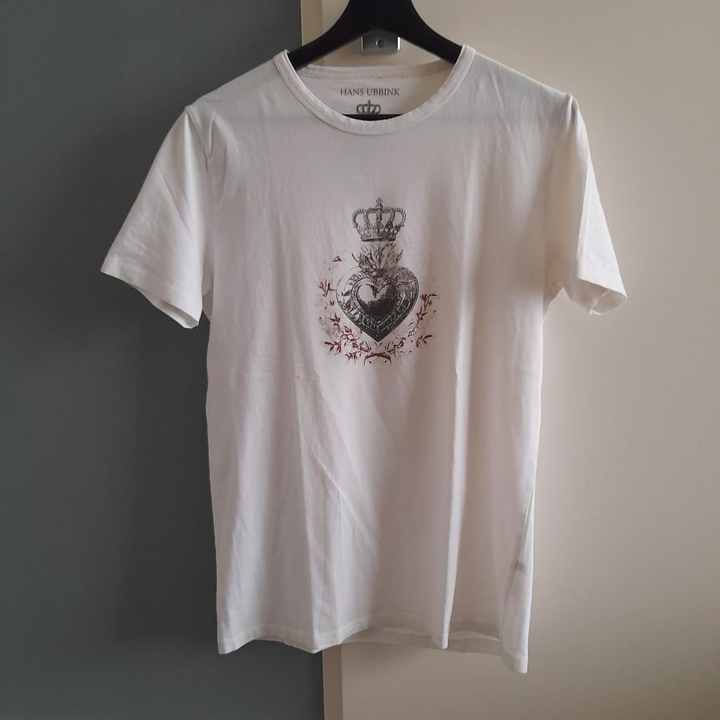 Hans Ubbink shirt wit, Wit, Hans Ubbink, Ophalen of Verzenden, Zo goed als nieuw