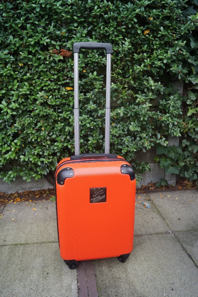 Nieuwe rode voice of Holland trolley koffer, Ophalen, Nieuw, Hard kunststof, 50 tot 60 cm