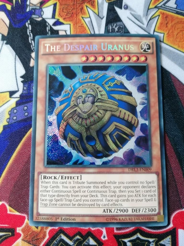The Despair Uranus - Secret Rare DRL3 - Yu-Gi-Oh, Ophalen of Verzenden, Zo goed als nieuw, Foil