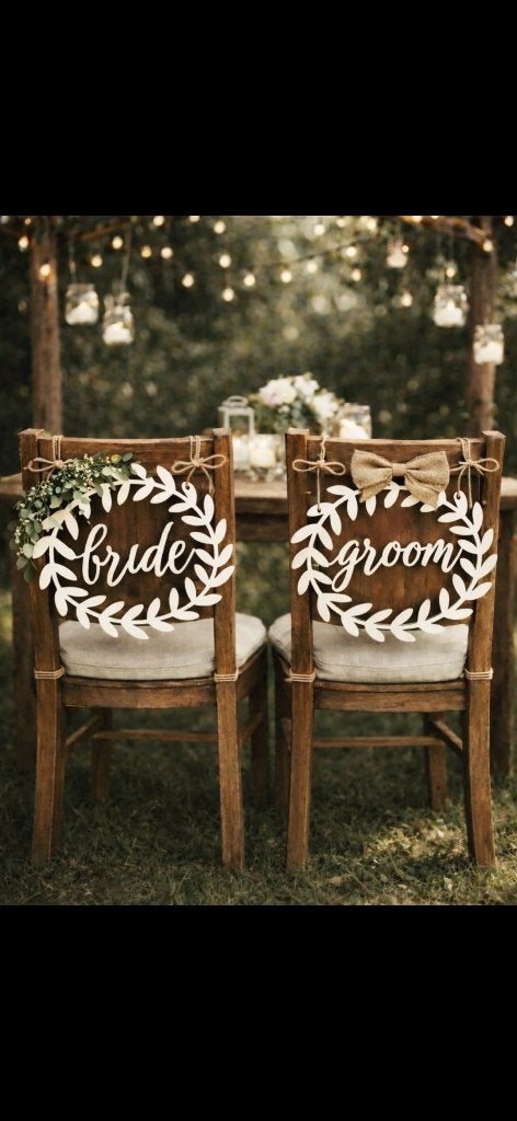 Bruiloft krans - bride & groom, Ophalen of Verzenden, Nieuw, Versiering, Geboorte of Huwelijk