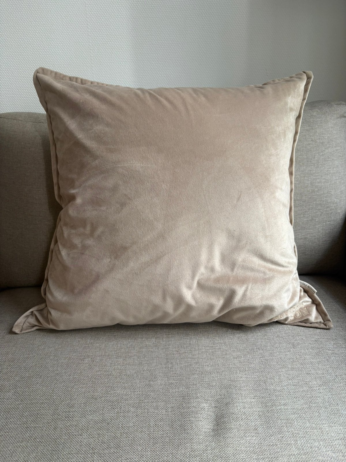 Rivièra Maison kussen, Ophalen, Zo goed als nieuw, Beige, Vierkant