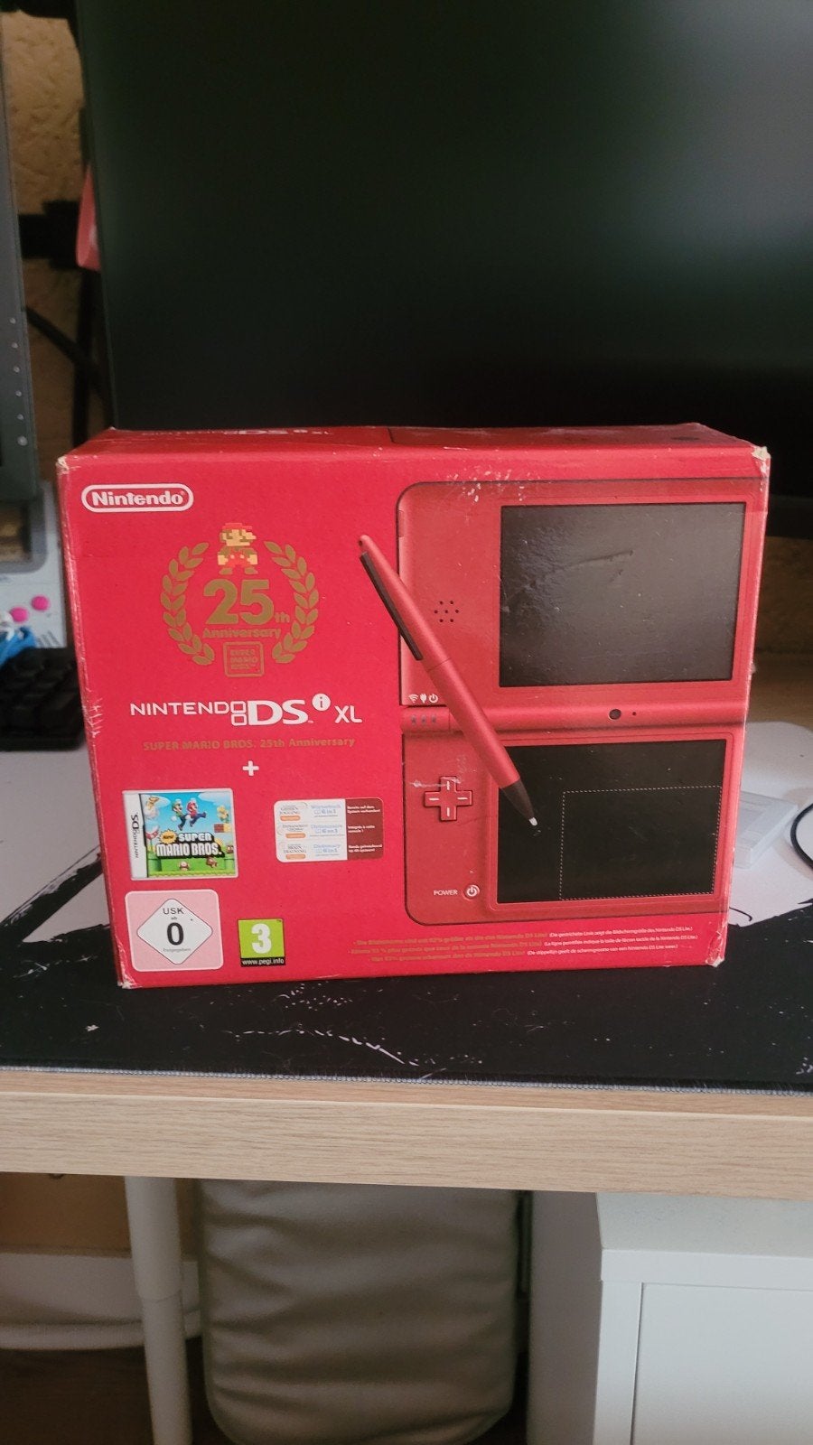 Nintendo DSi XL Mario Edition (Rood) met Super Mario Bros, Ophalen, Dsi XL, Rood, Gebruikt