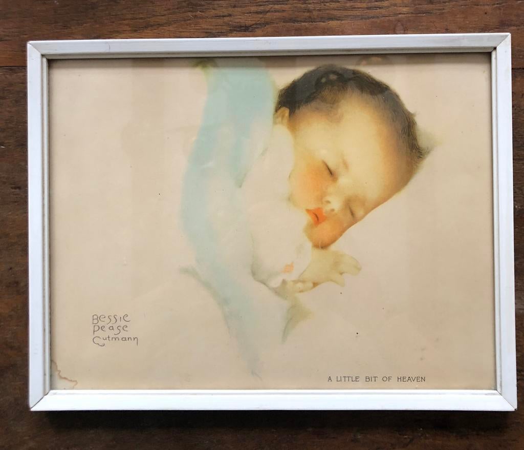 Vintage Bessie Pease Gutmann 'A Little Bit of Heaven' print, Gebruikt, Ophalen of Verzenden, Voor 1940, Prent
