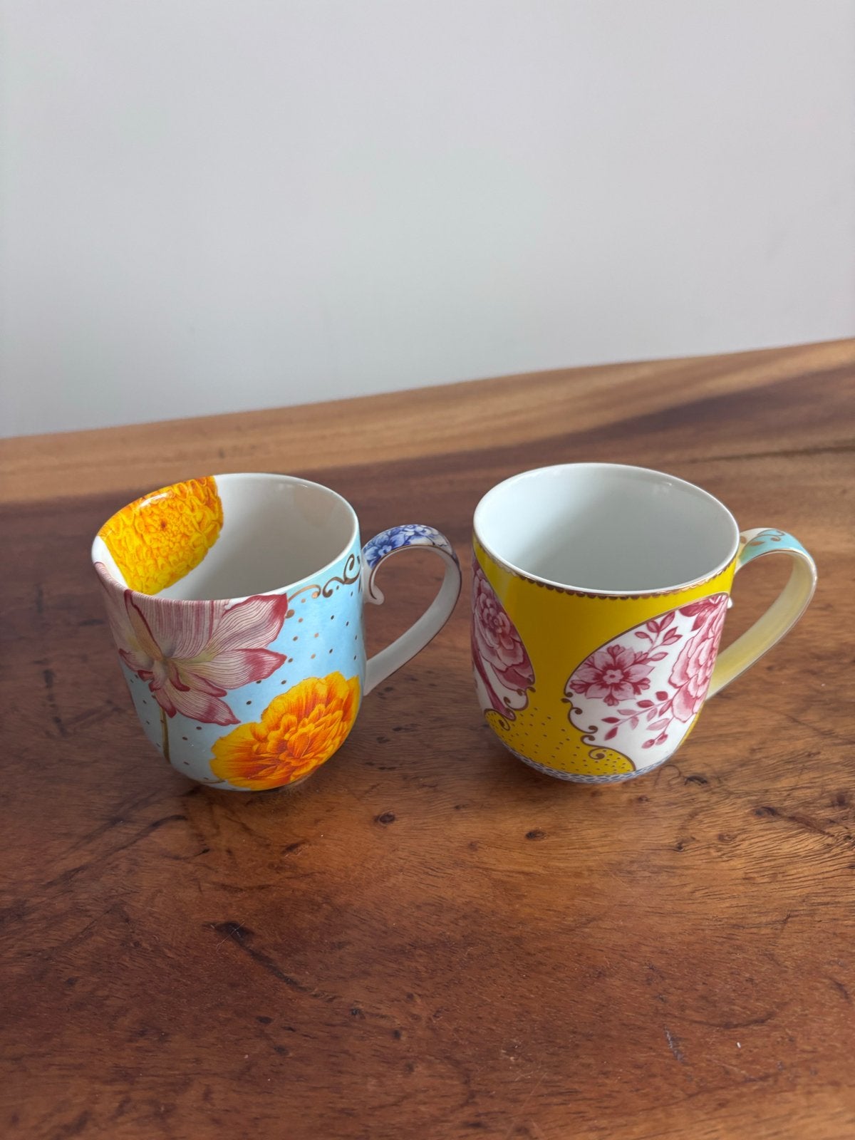 Set van 2 Royal Pip Studio mokken - Bloemenprint, Pip Studio, Zo goed als nieuw, Modern, Porselein