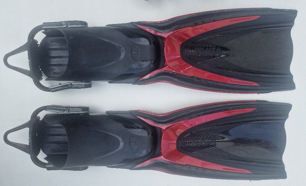TUSA HyFlex Switch duikvinnen en Seac HD 5mm Boots (43–46), Watersport en Boten, Ophalen of Verzenden, Gebruikt, Zwem- of Duikvliezen