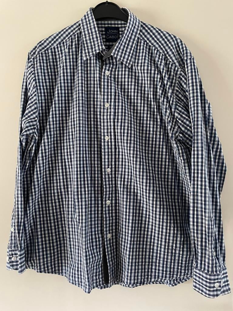 Overhemd maat XL, Ophalen of Verzenden, Zo goed als nieuw, Blauw, Halswijdte 43/44 (XL)