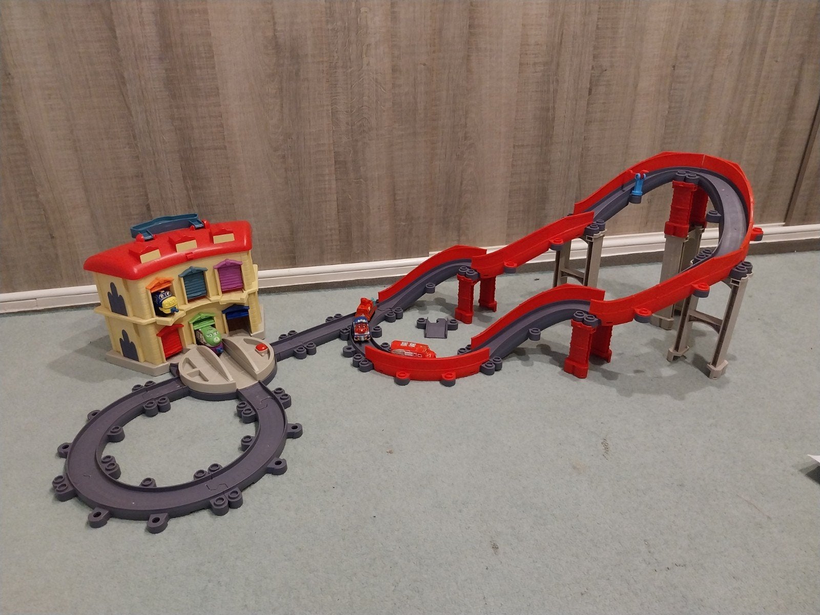 Chuggington Treinbaansets met Treinhuis, Ophalen of Verzenden, Gebruikt