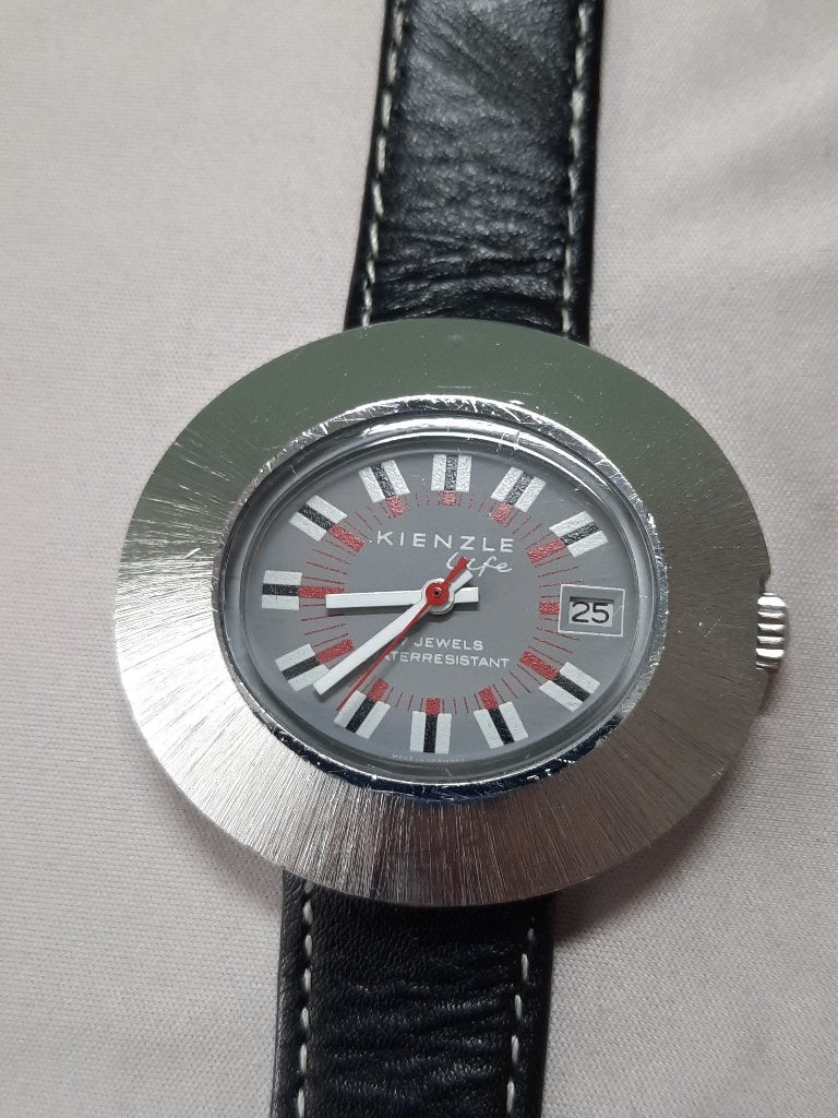 aparte Vintage Kienzle Life Horloge, Overige merken, Staal, Met bandje, Verzenden